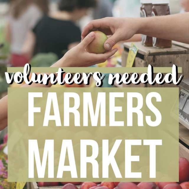 Salem NH Farmers Market Volunteers Nedded