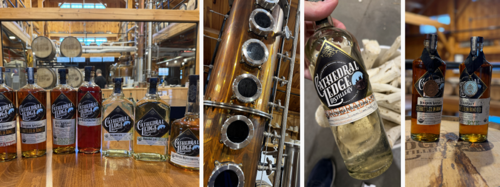 cathedral ledge Photos of a distillery and some of its products